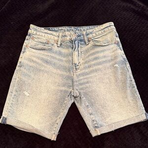 American Eagle Outfitters Faded Light Blue Denim Shorts